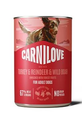 Carnilove Dog Can Paté Turkey&Reindeer&Wildboar 400g