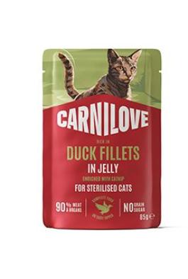 Carnilove Cat Pouch Jelly Duck+Catnip Steril. 85g