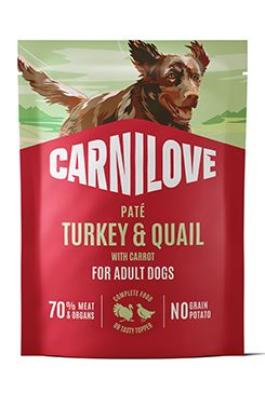 Carnilove Dog Pouch Paté Turkey&Quial+Carrot 300g