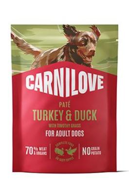 Carnilove Dog Pouch Paté Turkey&Duck+Timothy  300g