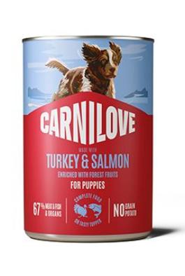 Carnilove Dog Can Paté Turkey&Salmon Puppies 400g