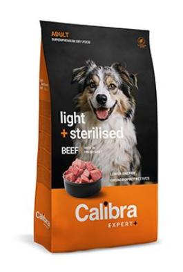 Calibra Dog EXPERT+ Adult Light & Sterilised Beef 2kg