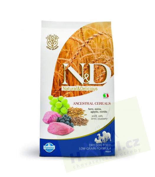 N&D LG DOG Adult Mini Lamb & Blueberry 800g