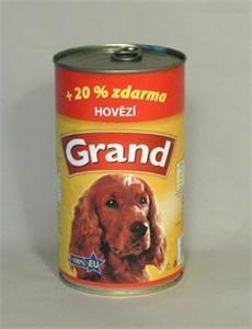 GRAND konz. pes hovězí 1300g