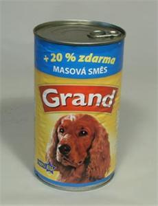 GRAND konz. pes mas.směs 850g